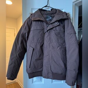 Men’s McMurdo Bomber jacket with Faux Fur Hood.